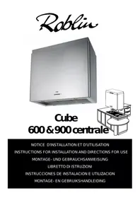 ROBLIN CUBE 900 SANS MOTEUR - Hotte aspirante