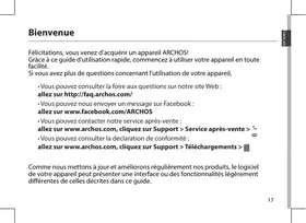 Notice ARCHOS 50 COBALT Tablette tactile