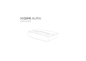 Notice XGIMI AURA Projecteur