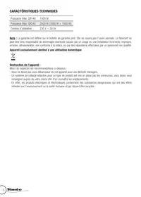 SIMEO QR240 - Rechaud