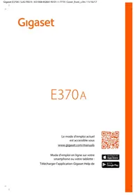 GIGASET E370A DUO BLANC - Téléphone sans fil