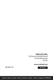 Notice CUISINART GR47BE Grille-viande