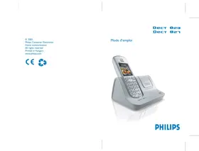 Notice PHILIPS DECT827 Téléphone sans fil