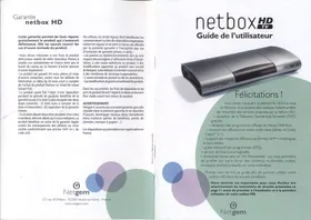 Notice NETGEM NETBOX ARGENT Décodeur TV numérique