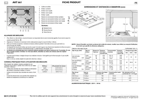 Notice WHIRLPOOL AKT 661/IXL INOX Plaque de cuisson