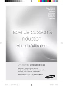 Notice SAMSUNG CTN 365 DC 01 INOX Plaque de cuisson