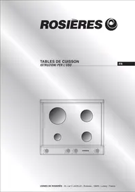 ROSIERES TFG420FRB - Table de cuisson
