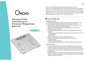 Notice OKOTA GBF 12 Pèse-personne