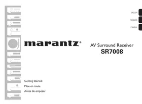 Notice MARANTZ SR7008SG Amplificateur audio-vidéo