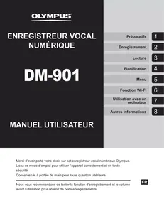 Notice OLYMPUS DM-901 Enregistreur vocal numérique