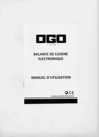 Notice 0CO ZEPHYR Balance de cuisine