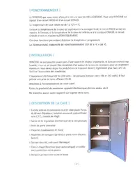 Notice WINCAVE LCV162GR Cave à vin