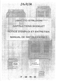 Notice FRATELLI ONOFRI MCE 102 A Réfrigérateur