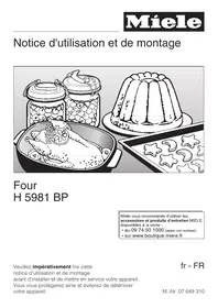 MIELE H5981BP - Four encastrable