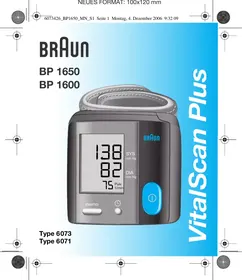 BRAUN BP 1600 MR-WE - Tensiomètre