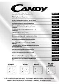 Notice CANDY CID613 Plaque de cuisson induction