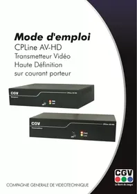CGV TRANSMETTEUR 80820 - Émetteur vidéo