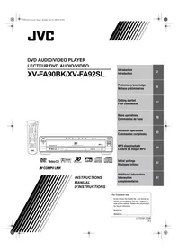 Notice JVC XV-FA92 Lecteur dvd