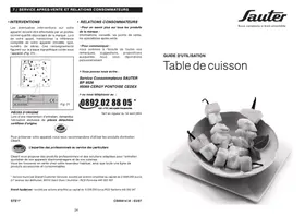 SAUTER STE609FF1 - Plaque de cuisson