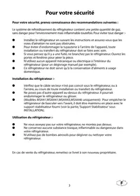 Notice ARISTON MSAA 46 BLC Réfrigérateur