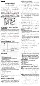 Notice OREGON RM 818 P.1 Pendule projection