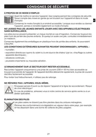 Notice DISNEY MD 41123 ROSE Appareil électrique