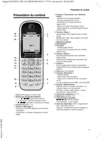 SIEMENS S670-S675 - Téléphone sans fil