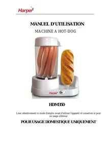 Notice HARPER HDM350 Appareil de cuisson électrique