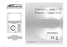 Notice TAKARA DIV 109 Lecteur DVD portable