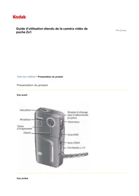 KODAK ZX1 - Caméra vidéo de poche