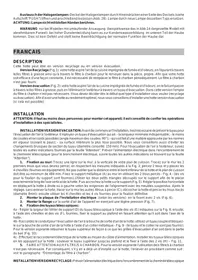 Notice FRATELLI ONOFRI HP 98 X INOX Hotte aspirante