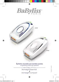 Notice BABYLISS G933E épilateur électrique