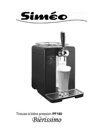 SIMEO PF182NOIR - Distributeur de boissons