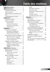 Notice OPTOMAR GT 750 Projecteur