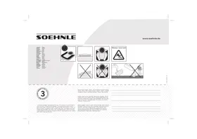 Notice SOEHNLER 61318 CLASSIC XL Balance électronique