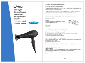 Notice OKOIA HDP20 Sèche cheveux