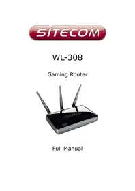 Notice SITECOM RWIFI GAMING WL308 Routeur Wi-Fi
