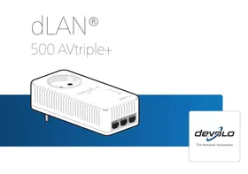Notice DEVOLO MULTI 500 PT3 + 1EFR-VD Adaptateur réseau CPL