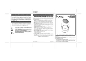 Notice IHOMEREFERENCE MINHP IH19BE Enceinte audio rechargeable