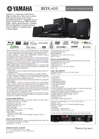 YAMAHA BDX-610 BL - Système audio home cinéma