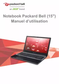 Notice PACKARD BELL EN TEG9BH-30RT Ordinateur portable