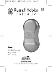 Notice RUSSELL HOBBS EPILADY DUET 12703 épilateur électrique