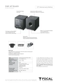 Notice FOCAL CUB 3 JET BLACK Caisson de basse