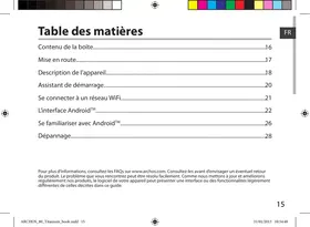 Notice ARCHOS T80 Tablette tactile