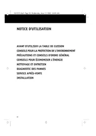 Notice WHIRLPOOL AKM 519 Plaque de cuisson