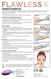 Notice FLAWLESS NC Epilateur