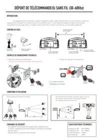 Notice ERARD TELEC 6986 DEPORT Télécommande sans fil