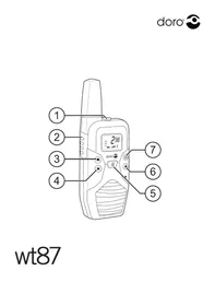 Notice DORO MATRA WT 87 NO-ROUGE Talkie-walkie
