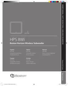BOSTON ACOUSTICS HPS 8 WI NOIR - Subwoofer sans fil