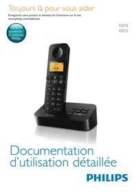 Notice PHILIPS 02153B/FR Téléphone sans fil